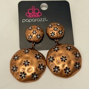 Paparazzi  “Industrial Fairytale” Copper Clip-On Earring